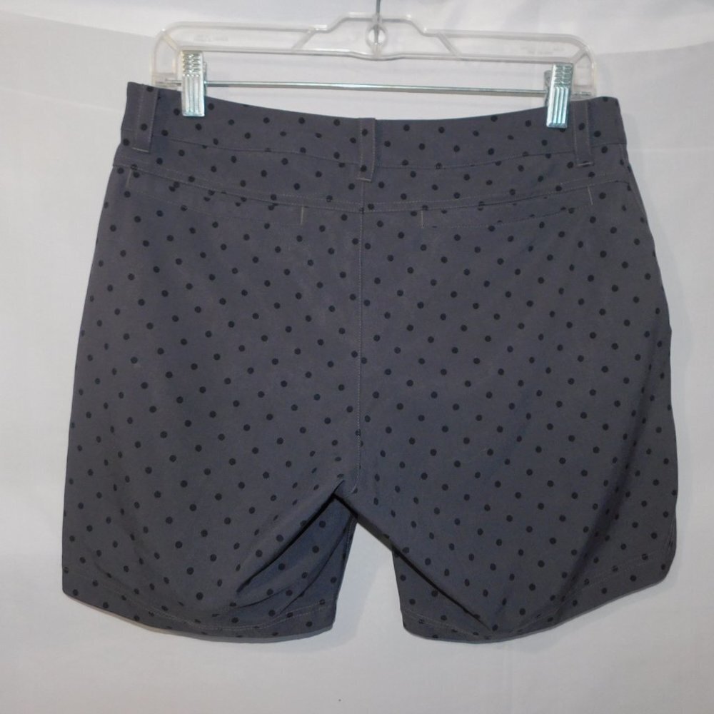 Hudson Bay Company Team Canada GOLF Shorts Gray black Polka Dot Womens 6 - Picture 8 of 9